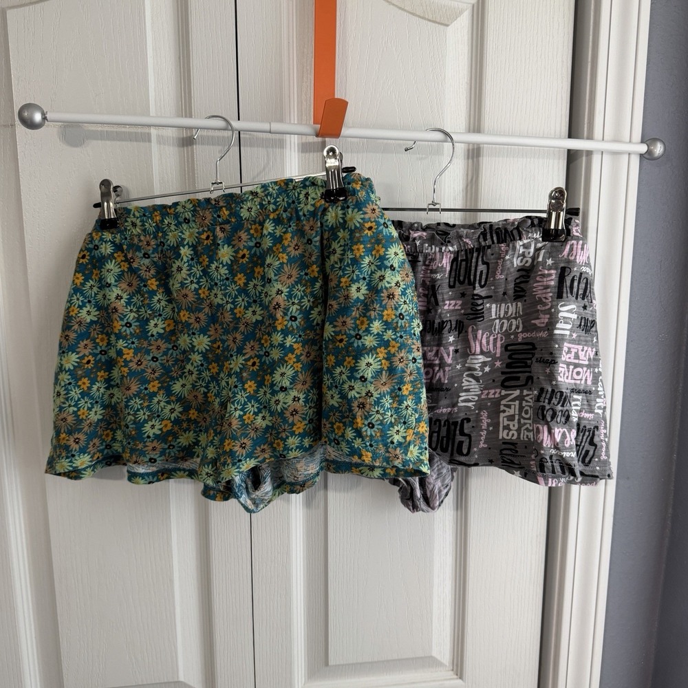 Secret Treasures Lot Of 2 Floral Sleep Multicolor Pajama Shorts Women's Size XL